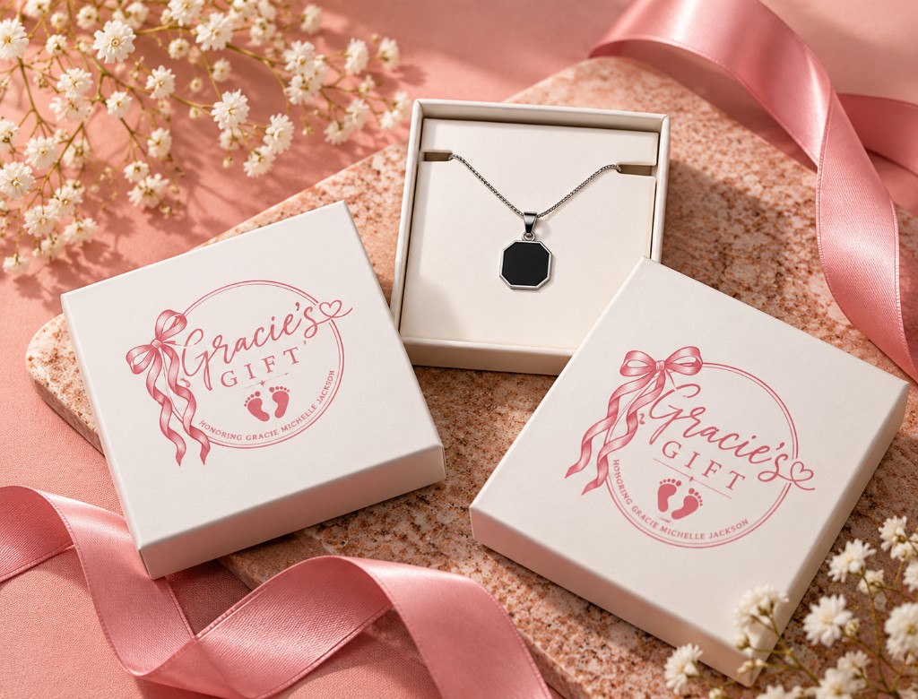 Custom Necklace Packaging for Gracie's Gift
