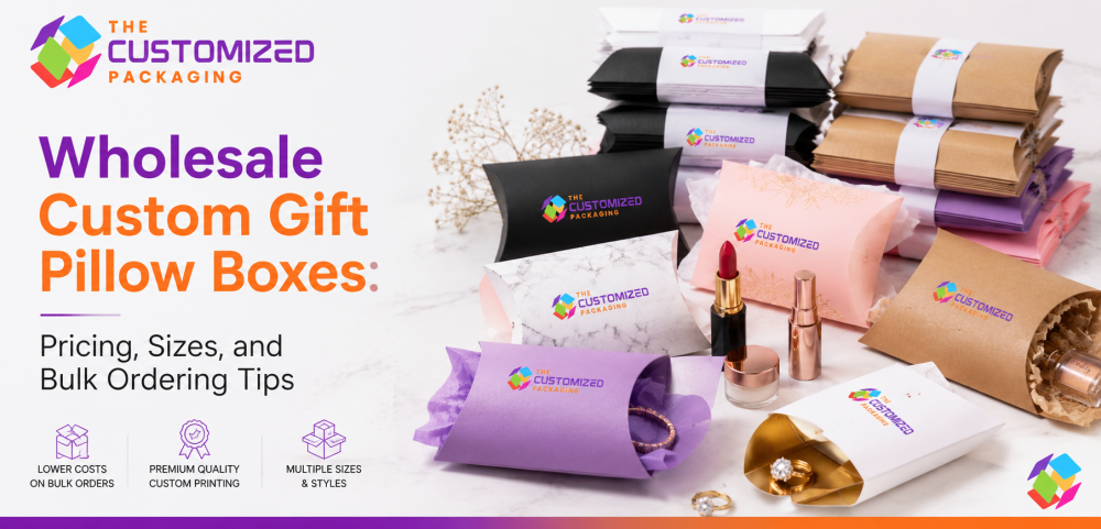Wholesale Custom Gift Pillow Boxes: Pricing, Sizes, and Bulk Ordering Tips
