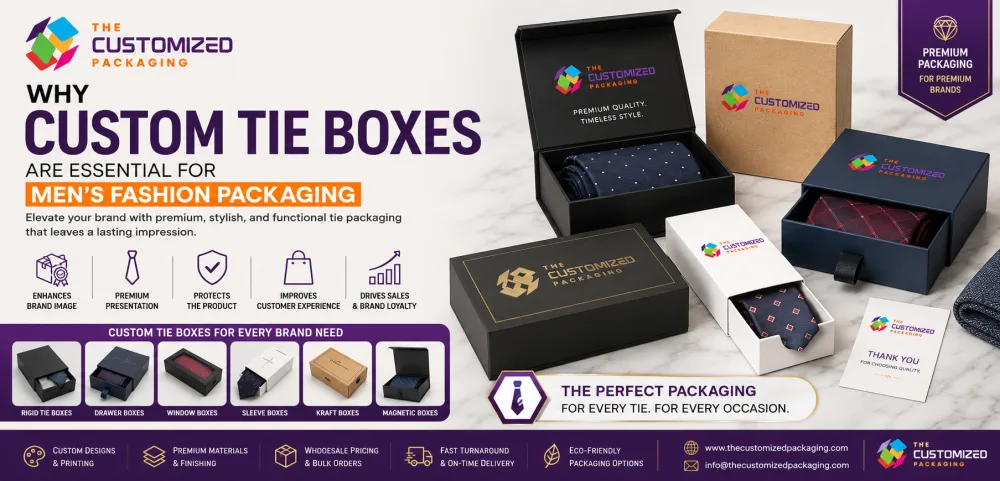 Why Custom Tie Boxes Are Essential for Men’s Fashion Packaging