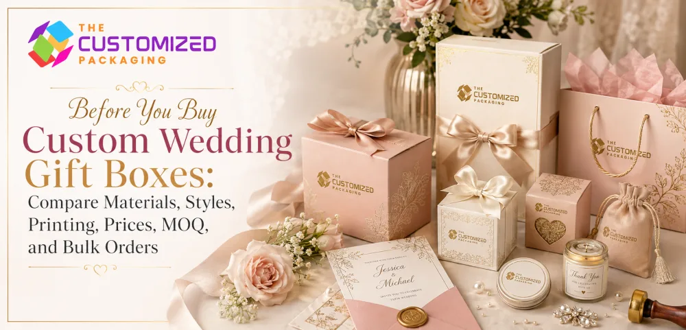 Before You Buy Custom Wedding Gift Boxes: Compare Materials, Styles, Printing, Prices, MOQ, and Bulk Orders