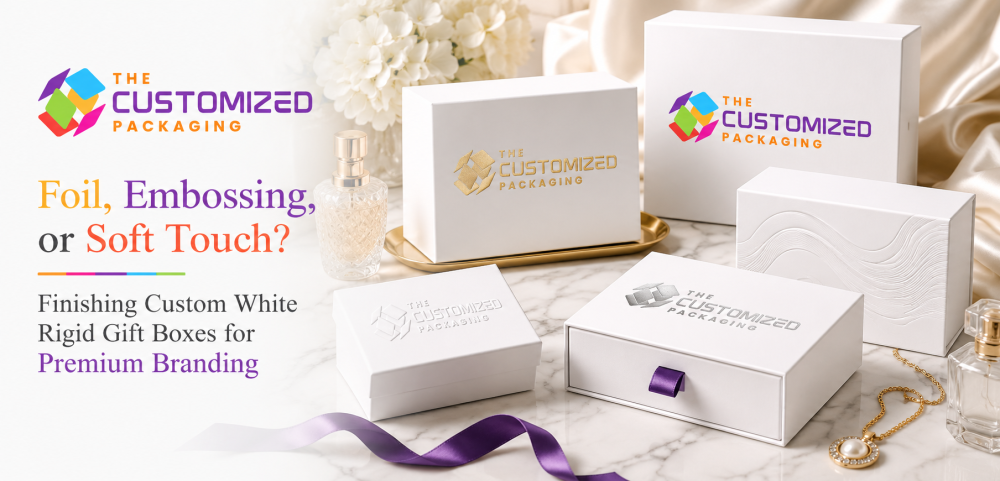 Foil, Embossing, or Soft Touch? Finishing Custom White Rigid Gift Boxes for Premium Branding