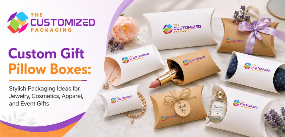 Custom Gift Pillow Boxes: Stylish Packaging Ideas for Jewelry, Cosmetics, Apparel, and Event Gifts