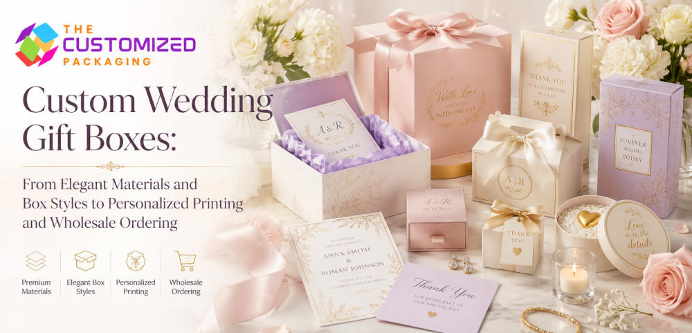 Custom Wedding Gift Boxes: From Elegant Materials and Box Styles to Personalized Printing and Wholesale Ordering
