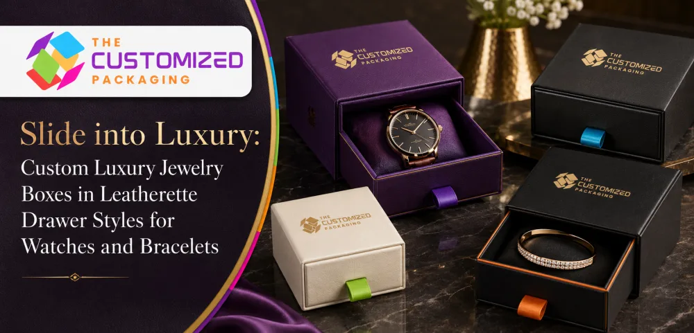 Slide into Luxury: Custom Luxury Jewelry Boxes in Leatherette Drawer Styles for Watches and Bracelets
