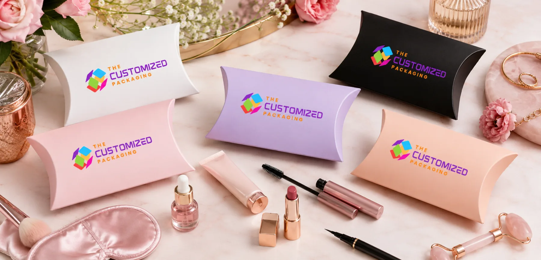 Custom Branded Pillow Boxes Across the USA Custom Branded Pillow Boxes Across the USA