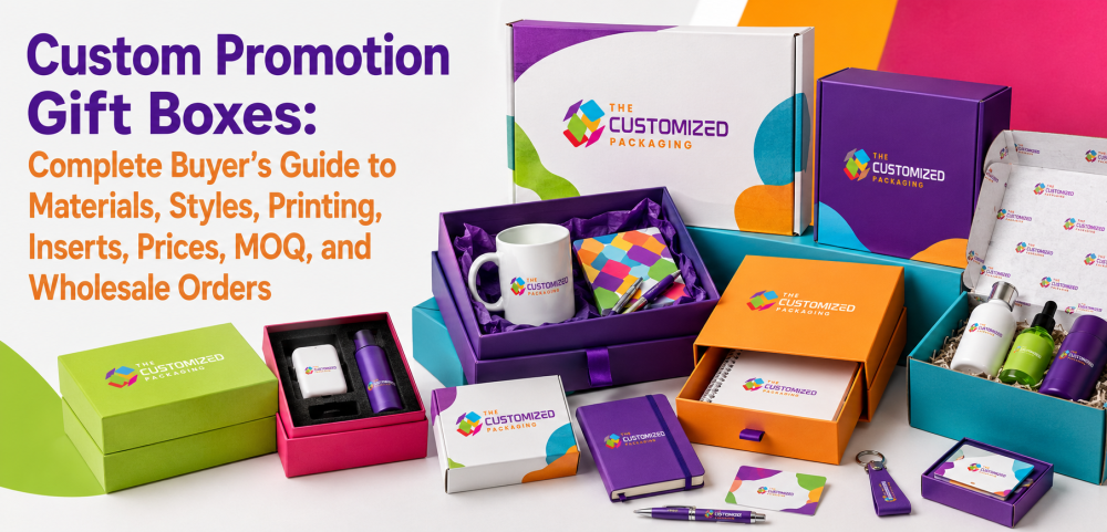 Custom Promotion Gift Boxes: Complete Buyer’s Guide to Materials, Styles, Printing, Inserts, Prices, MOQ, and Wholesale Orders