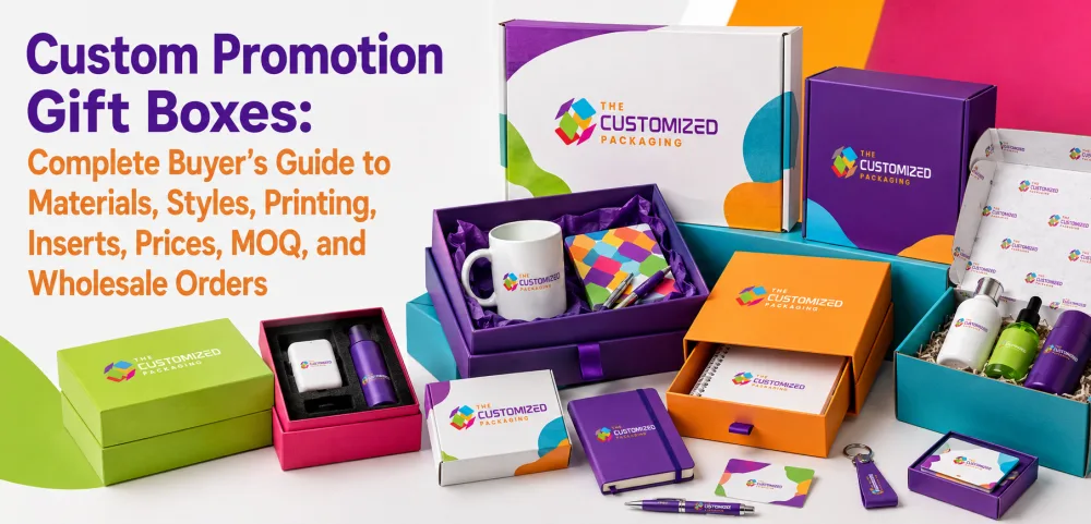 Custom Promotion Gift Boxes: Complete Buyer’s Guide to Materials, Styles, Printing, Inserts, Prices, MOQ, and Wholesale Orders
