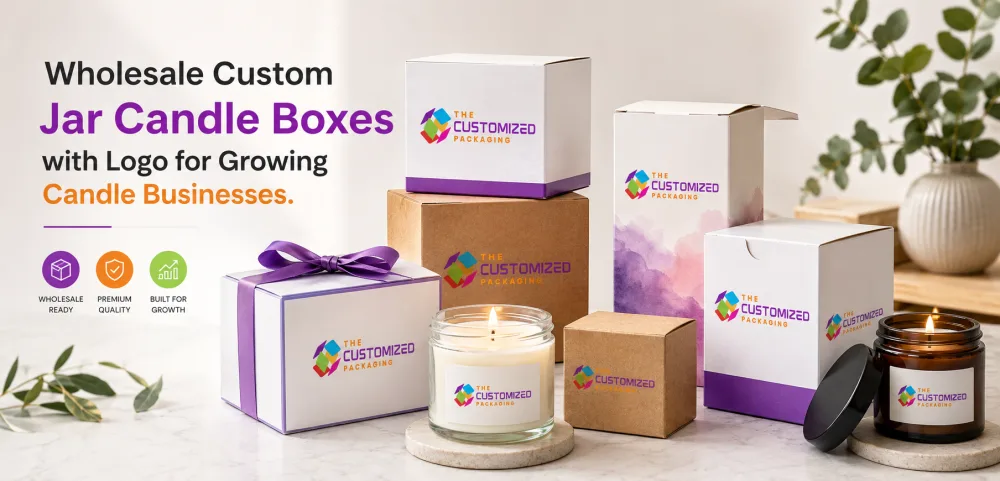 Wholesale Custom Jar Candle Boxes with Logo for Growing Candle Businesses