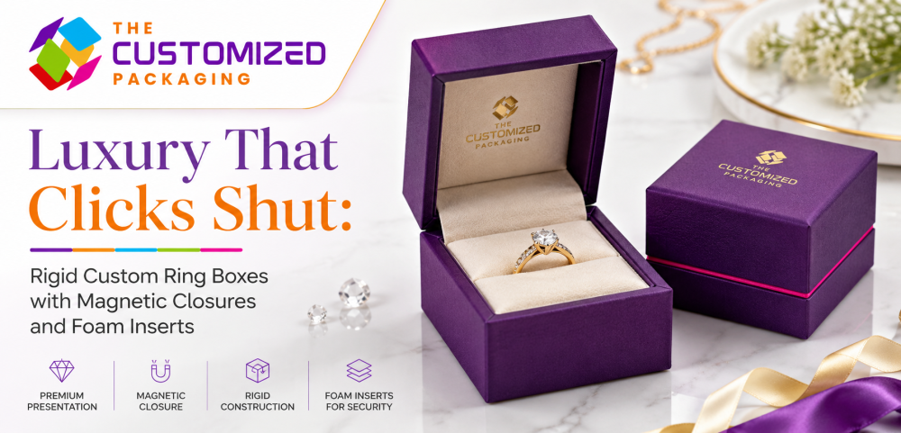 Luxury That Clicks Shut: Rigid Custom Ring Boxes with Magnetic Closures and Foam Inserts