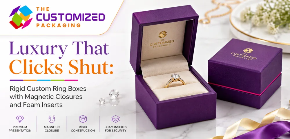 Luxury That Clicks Shut: Rigid Custom Ring Boxes with Magnetic Closures and Foam Inserts