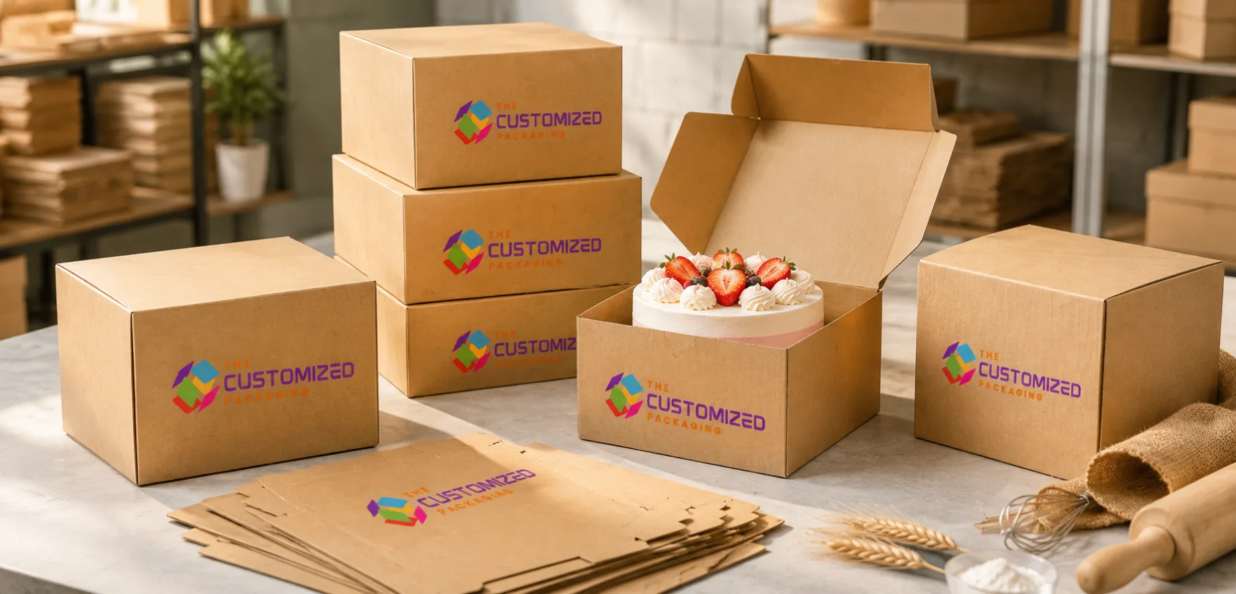 How Four-Corner Construction Supports Kraft Cake Packaging