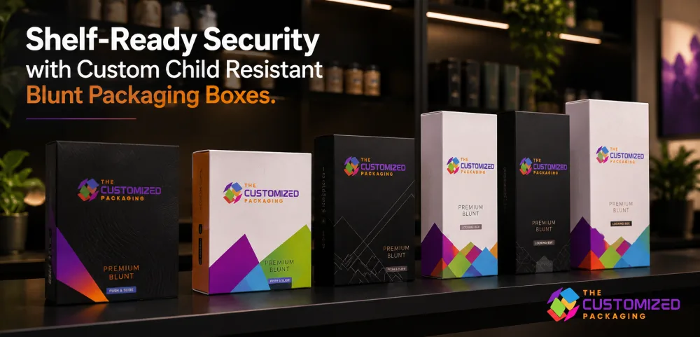 Shelf-Ready Security with Custom Child Resistant Blunt Packaging Boxes