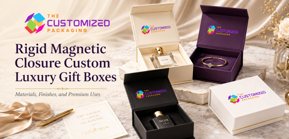 Rigid Magnetic Closure Custom Luxury Gift Boxes: Materials, Finishes, and Premium Uses