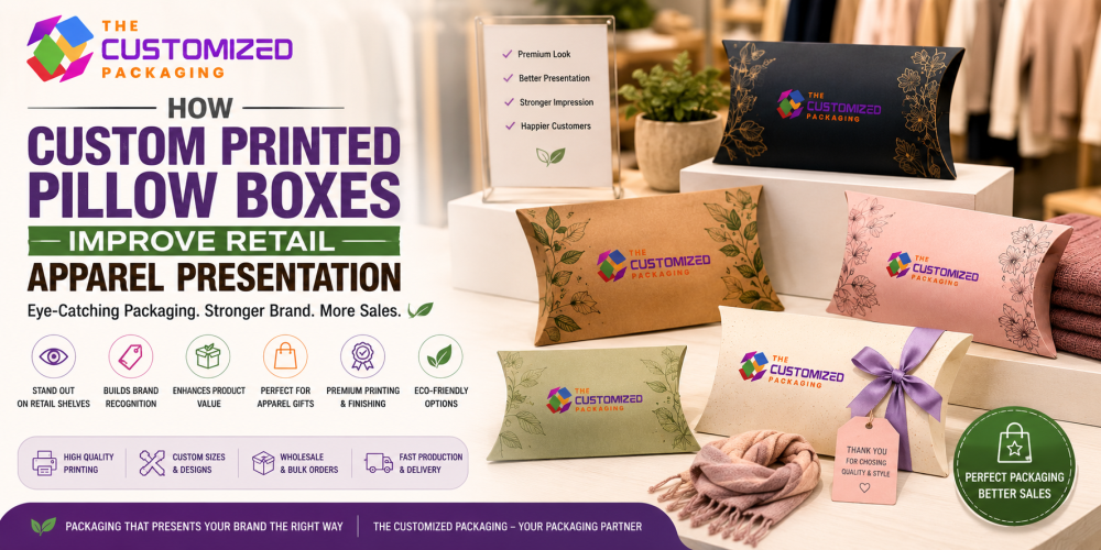 How Custom Printed Pillow Boxes Improve Retail Apparel Presentation