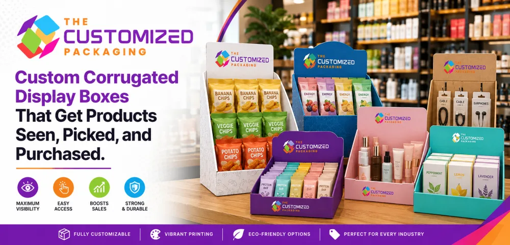 Custom Corrugated Display Boxes That Get Products Seen, Picked, and Purchased