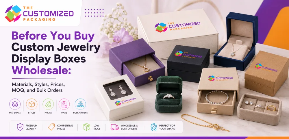 Before You Buy Custom Jewelry Display Boxes Wholesale: Materials, Styles, Prices, MOQ, and Bulk Orders