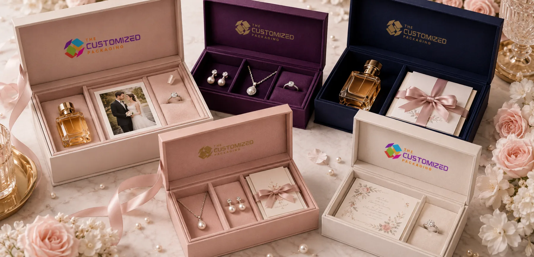 Personalized Printing for Magnetic Wedding Boxes Personalized Printing for Magnetic Wedding Boxes