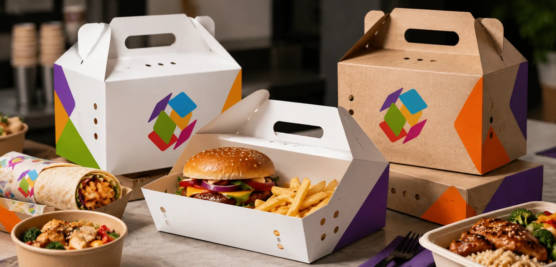 Restaurant Takeout Gable Boxes Restaurant Takeout Gable Boxes