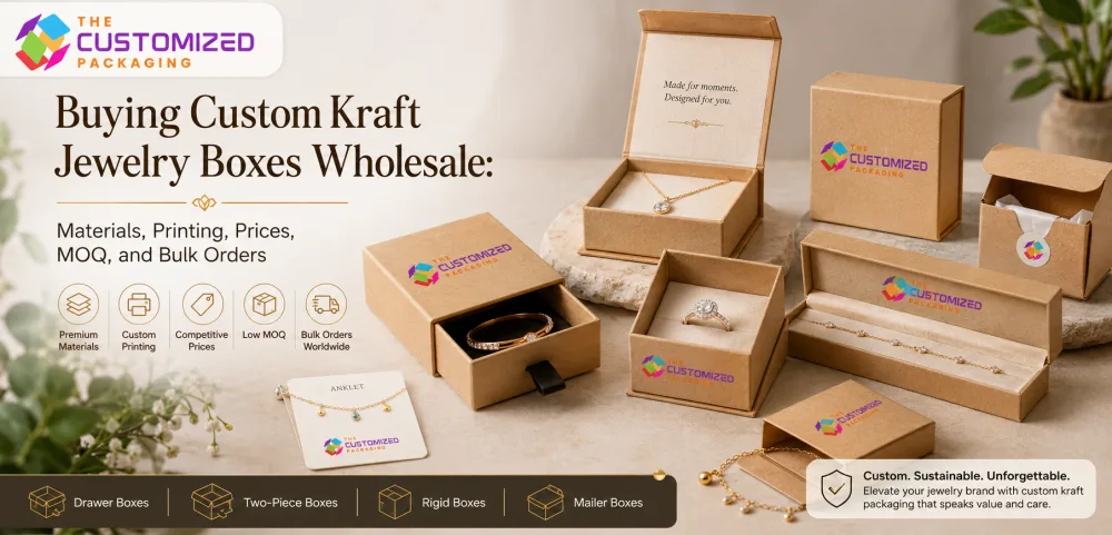 Buying Custom Kraft Jewelry Boxes Wholesale: Materials, Printing, Prices, MOQ, and Bulk Orders