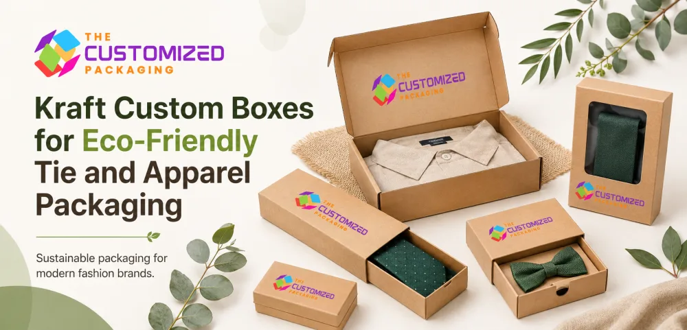 Kraft Custom Boxes for Eco-Friendly Tie and Apparel Packaging