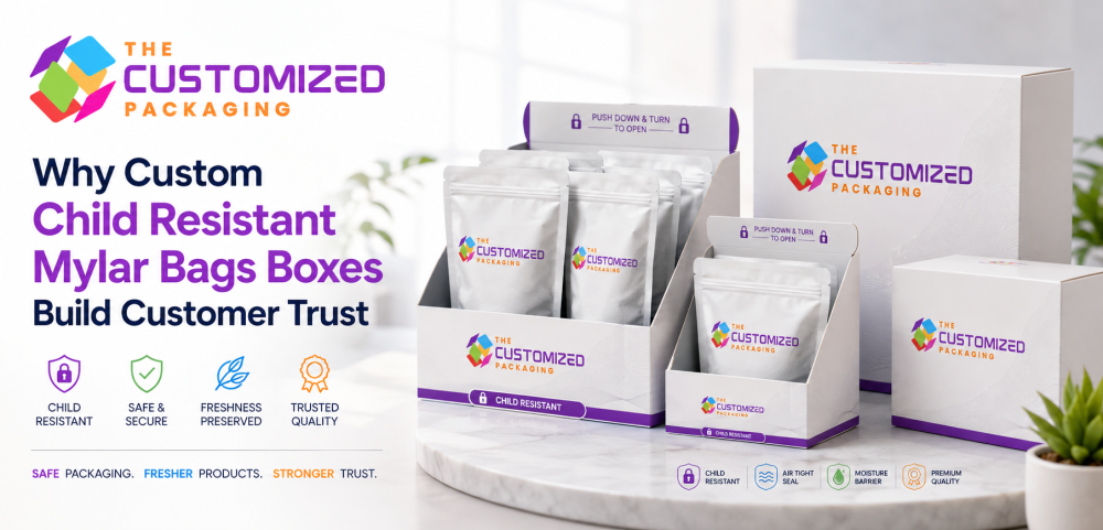 Why Custom Child Resistant Mylar Bags Boxes Build Customer Trust