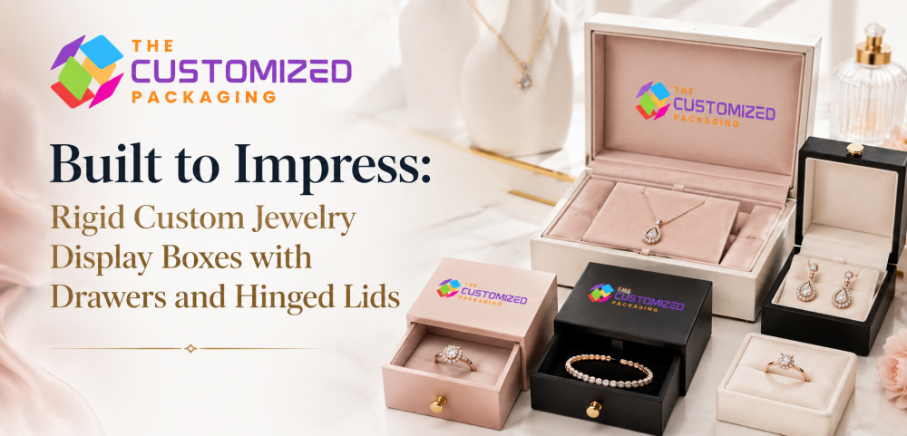 Built to Impress: Rigid Custom Jewelry Display Boxes with Drawers and Hinged Lids