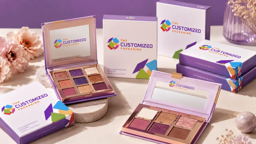 Wholesale Custom Eye Shadow Boxes with Logo for Small Makeup Businesses in the USA