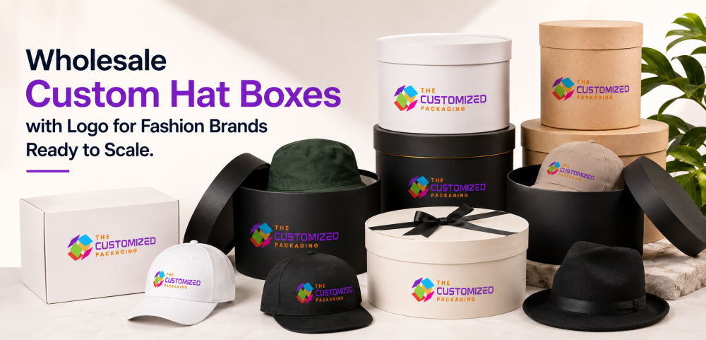 Wholesale Custom Hat Boxes with Logo for Fashion Brands Ready to Scale