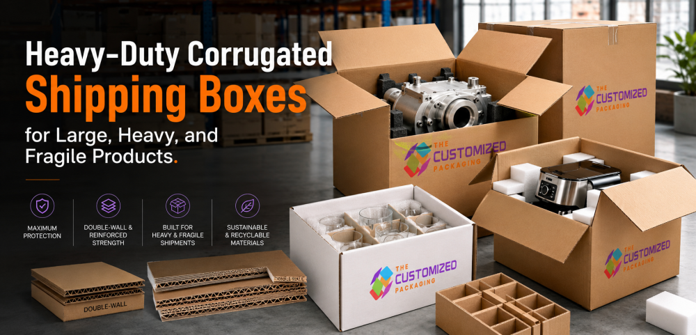 Heavy-Duty Corrugated Shipping Boxes for Large, Heavy, and Fragile Products