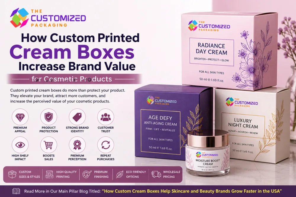How Custom Printed Cream Boxes Increase Brand Value for Cosmetic Products