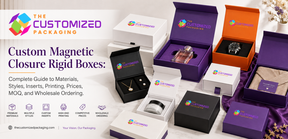 Custom Magnetic Closure Rigid Boxes: Complete Guide to Materials, Styles, Inserts, Printing, Prices, MOQ, and Wholesale Ordering
