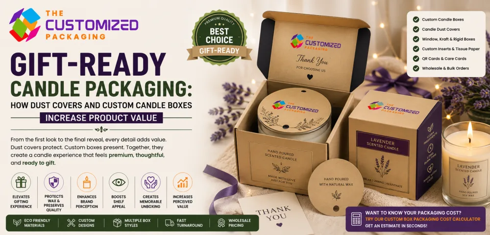 Gift-Ready Candle Packaging: How Dust Covers and Custom Candle Boxes Increase Product Value