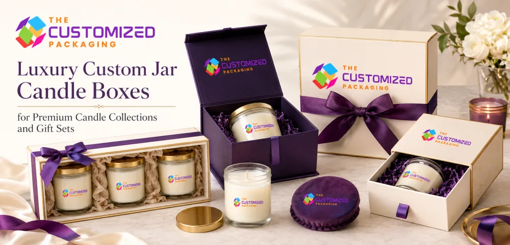 Luxury Custom Jar Candle Boxes for Premium Candle Collections and Gift Sets