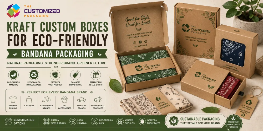 Kraft Custom Boxes for Eco-Friendly Bandana Packaging