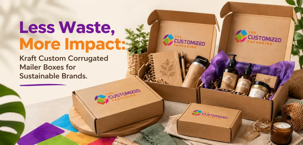 Less Waste, More Impact: Kraft Custom Corrugated Mailer Boxes for Sustainable Brands