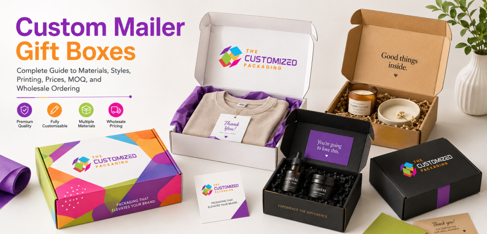 Custom Mailer Gift Boxes: Complete Guide to Materials, Styles, Printing, Prices, MOQ, and Wholesale Ordering