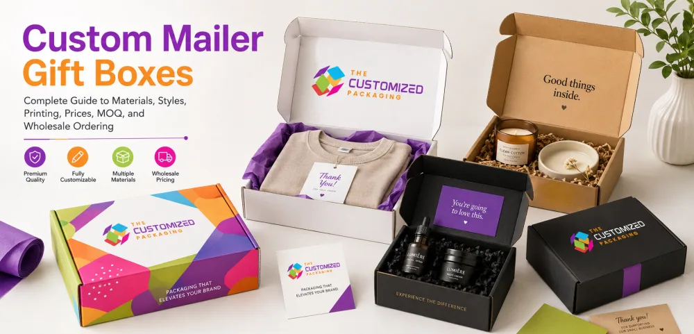 Custom Mailer Gift Boxes: Complete Guide to Materials, Styles, Printing, Prices, MOQ, and Wholesale Ordering