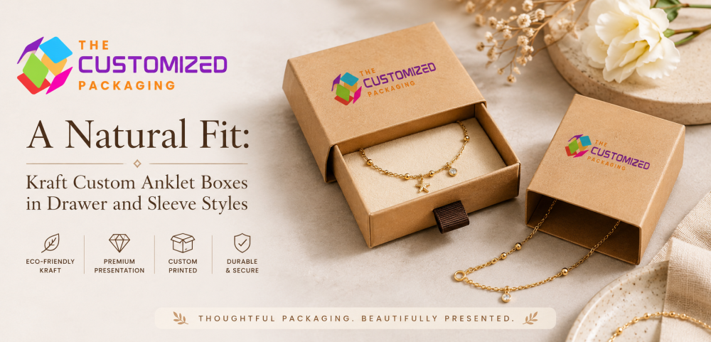 A Natural Fit: Kraft Custom Anklet Boxes in Drawer and Sleeve Styles