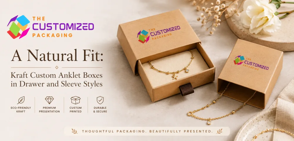 A Natural Fit: Kraft Custom Anklet Boxes in Drawer and Sleeve Styles