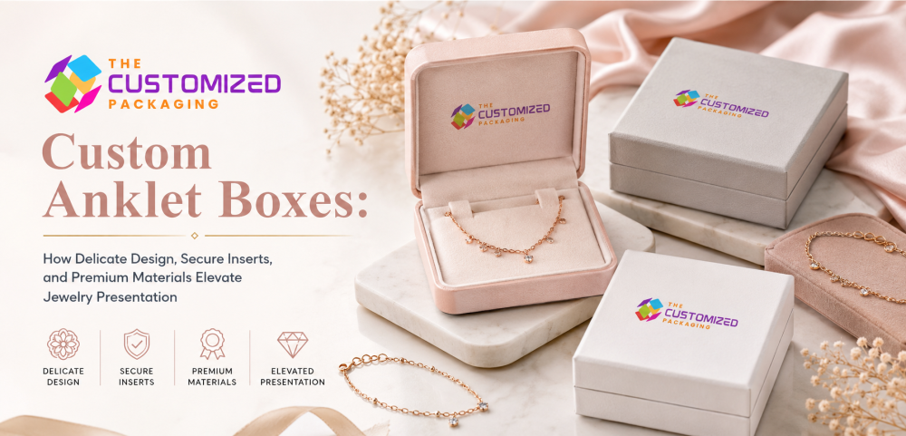 Custom Anklet Boxes: How Delicate Design, Secure Inserts, and Premium Materials Elevate Jewelry Presentation