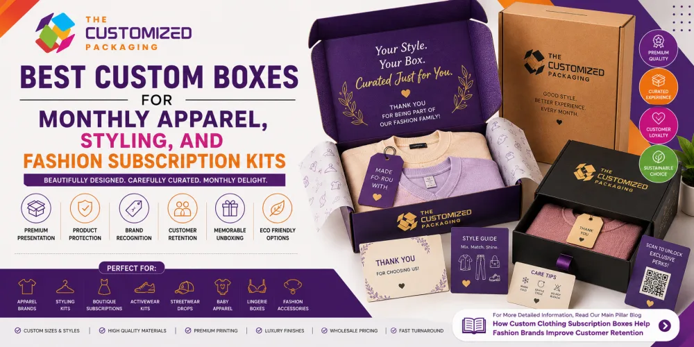 Best Custom Boxes for Monthly Apparel, Styling, and Fashion Subscription Kits
