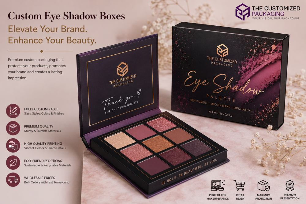 Best Custom Eye Shadow Boxes for Cosmetic, Makeup, and Beauty Brands