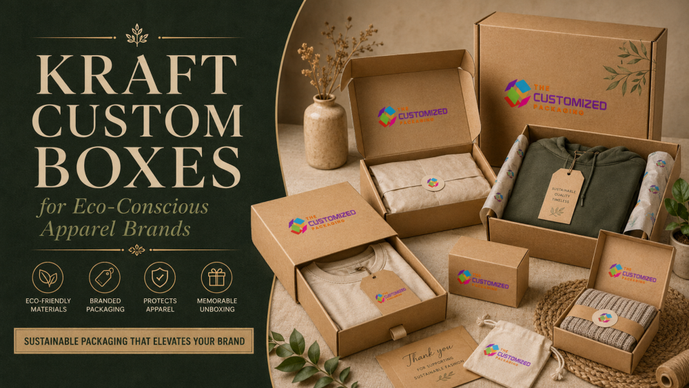 Kraft Custom Boxes for Eco-Conscious Apparel Brands