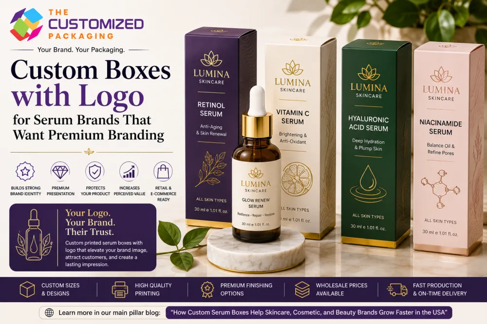 Custom Boxes with Logo for Serum Brands That Want Premium Branding
