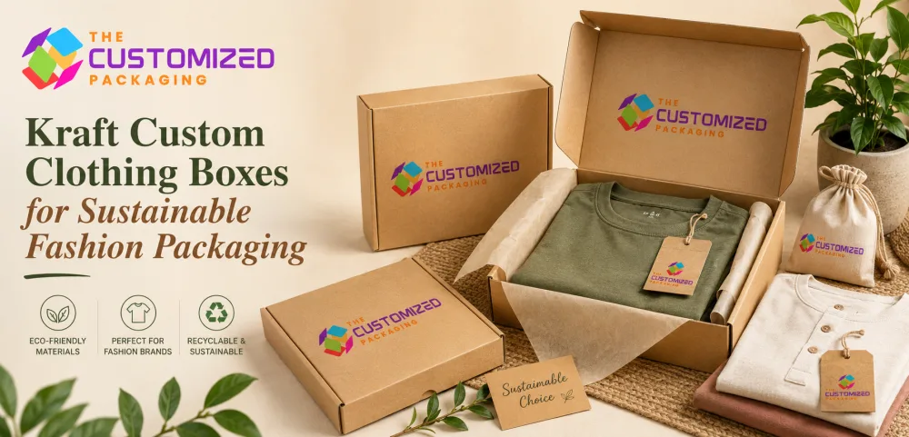 Kraft Custom Clothing Boxes for Sustainable Fashion Packaging