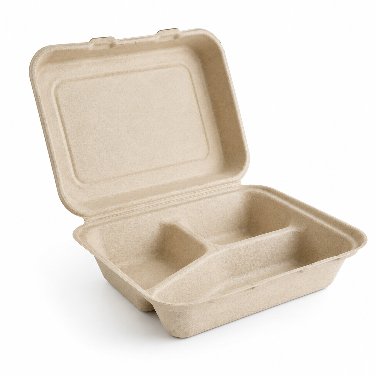 3-Compartment Fiber Takeout Boxes — packaging view 3 thumbnail