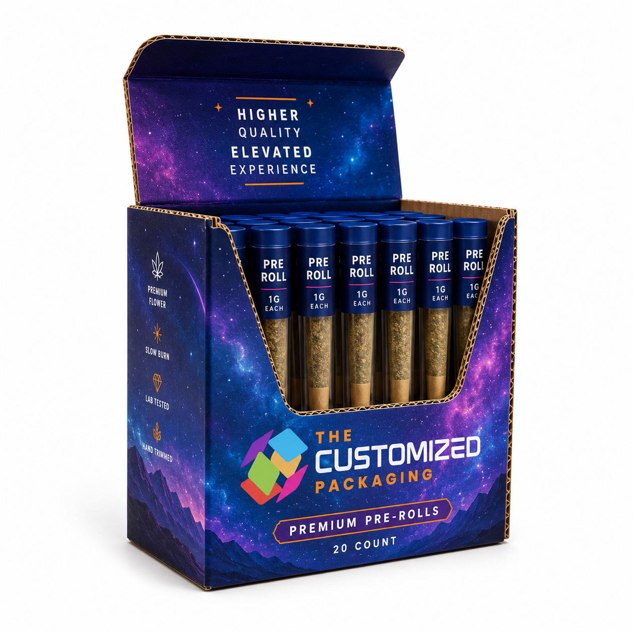 Custom Corrugated Pre Roll Boxes