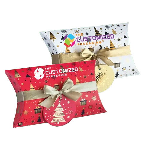 Custom Christmas Pillow Boxes
