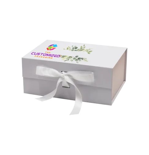 Custom White Rigid Gift Boxes