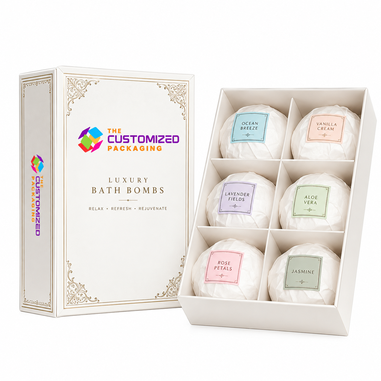 Custom Bath Bomb Boxes — packaging view 3 thumbnail